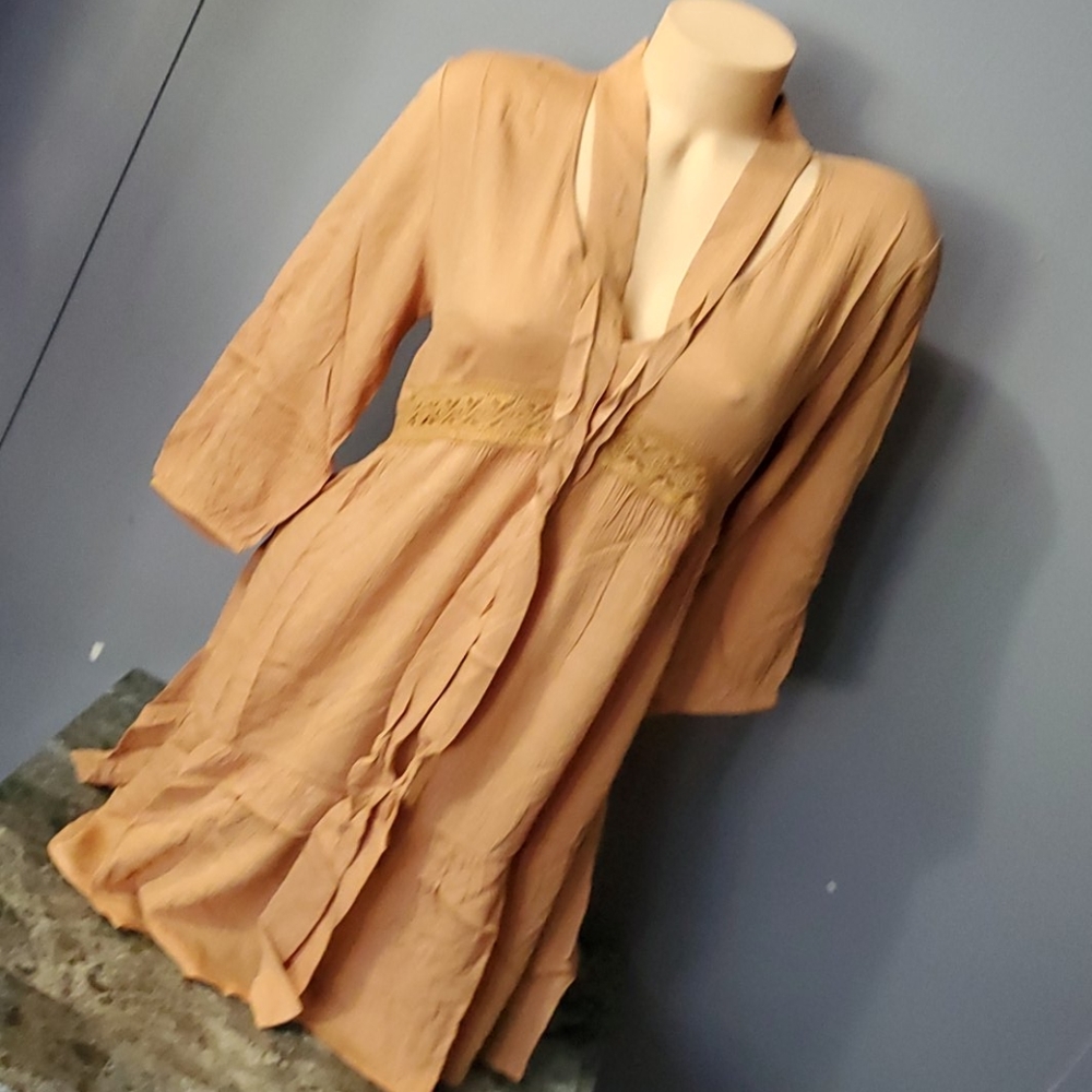 CLEARANCE Adorable BOHO Milk Chocolate Dress - Picture 12 of 13